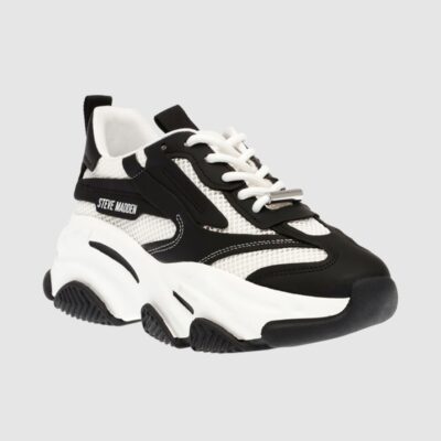 Best STEVE MADDEN Possession-E Sustainable Sneakers White/Black