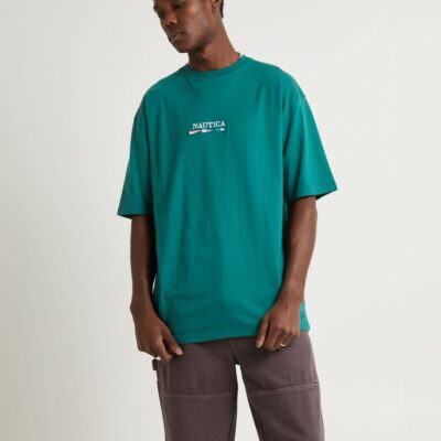 New NAUTICA Emporium Short Sleeve T-Shirt Green