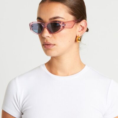 Clearance  LE SPECS Under Wraps Sunglasses In Pink/Teal Mono