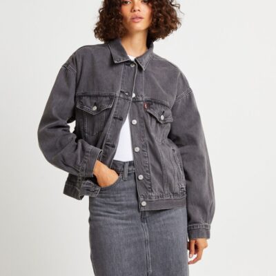 Clearance  LEVIS 90S Denim Trucker Jacket Black