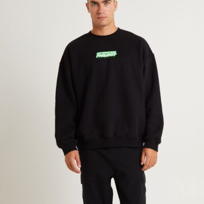 Clearance  SPENCER PROJECT Tech Crew Jumper Black