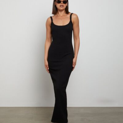 Best GENERAL PANTS CO. BASICS Backless Midi Dress In Black