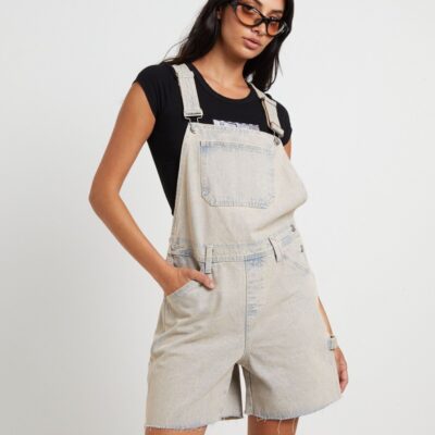 Hot INSIGHT Longline Overdye Overalls In Peachy