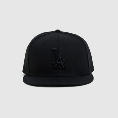 Hot NEW ERA 9Fifty Los Angeles Dodgers Snapback Black On Black