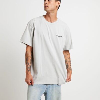 Clearance  FORMER Collision Crux Short Sleeve T-Shirt In Concrete Grey