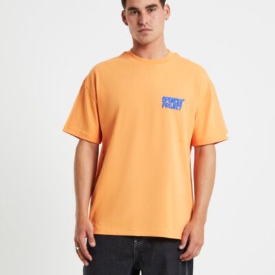 Clearance  SPENCER PROJECT Puffy Short Sleeve T-Shirt In Orange