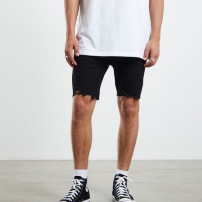 Hot INSIGHT Pistol Denim Shorts Black Night