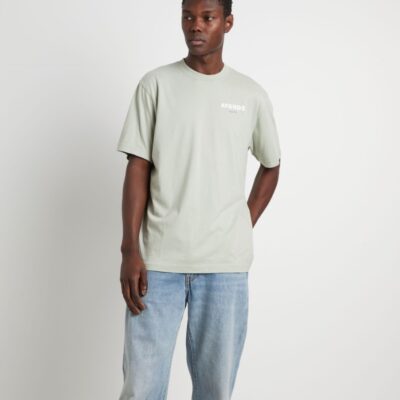 Hot AFENDS Question Recycled Retro Fit Short Sleeve T-Shirt In Eucalyptus Green