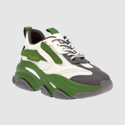 Online STEVE MADDEN Possession-E Sustainable Sneakers White/Green