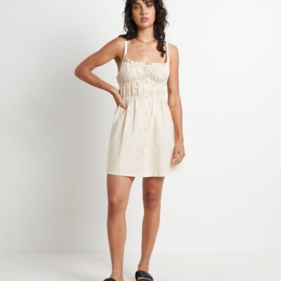 Online SNDYS Isabella Mini Dress In Beige