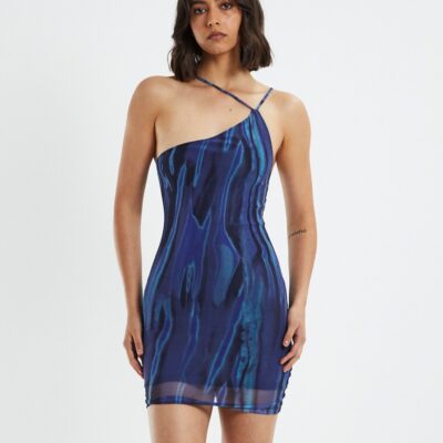 Wholesale MOTEL ROCKS Marda Mini Dress Bleed Blue