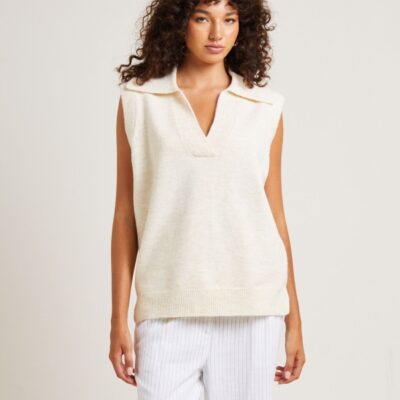 Clearance  SUBTITLED Avari Knit Vest Oat