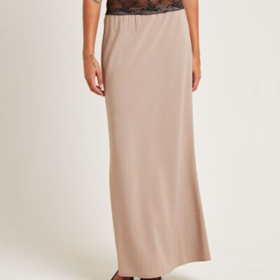 Best ALICE IN THE EVE Mya Sweetheart Maxi Skirt Stone