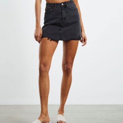 Hot INSIGHT Darby Decon Denim Skirt After Dark Black