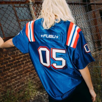 Clearance  FUBU Corporate Football Jersey Navy