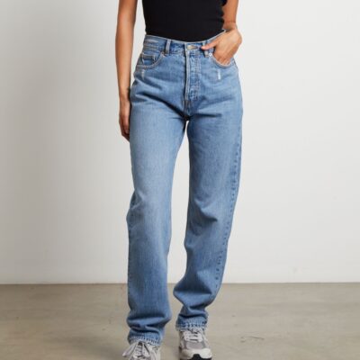 Online DR DENIM Beth Jeans Blue Jay Worn Hem