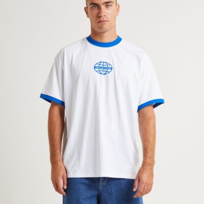 Clearance  RUSTY B Line Flo Short Sleeve T-Shirt White