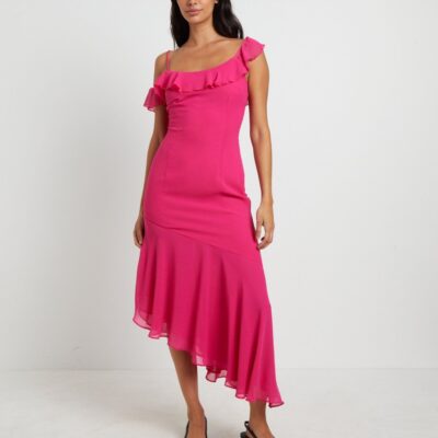 Clearance  CHARLIE HOLIDAY Alexandra Maxi Dress In Pink