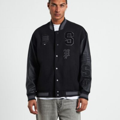 Best SPENCER PROJECT World Series Letterman Jacket Black