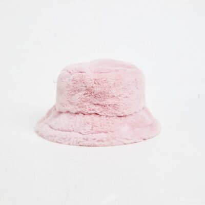 Clearance  INSIGHT Fuzzy Bucket Hat Pink