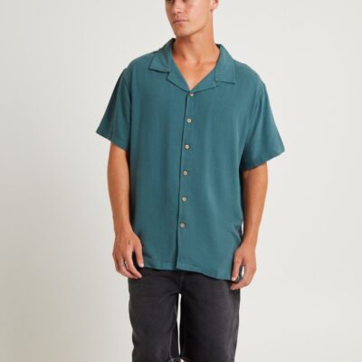 Best THE CRITICAL SLIDE SOCIETY Ernie Resort Short Sleeve Shirt Green