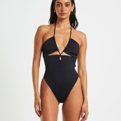 Clearance  SUBTITLED Bandeau One Piece In Black