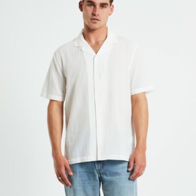 Online ARVUST Heggie Short Sleeve Resort Shirt White