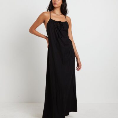 Hot SUBTITLED Mischa Maxi Dress In Black