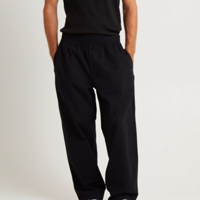 Clearance  AFENDS Ninety Eights Recycled Elastic Waist Pants Black