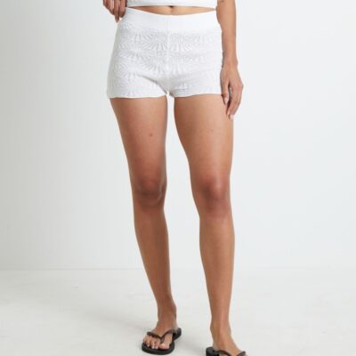 New SNDYS Josefina Shorts In White