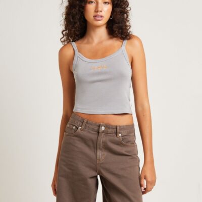 Clearance  INSIGHT Revolve Tank Top Peat Grey