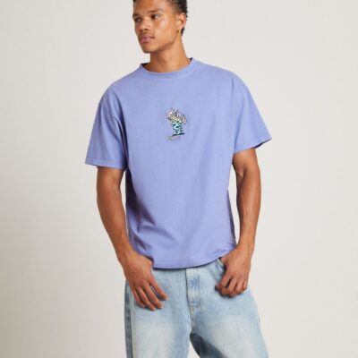 Clearance  THE CRITICAL SLIDE SOCIETY Bunched Short Sleeve T-Shirt In Lilac