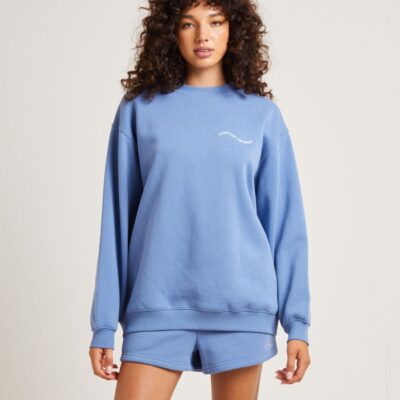 Best SUBTITLED Oversized Wave Origin Fleece Jumper