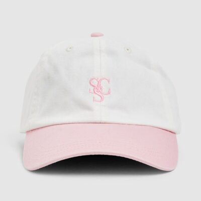 Online SUBTITLED Stonewashed Contrast Cap Pink