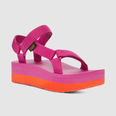 Online TEVA Women’S Flatform Universal Sandals In Rose/Violet/Orange