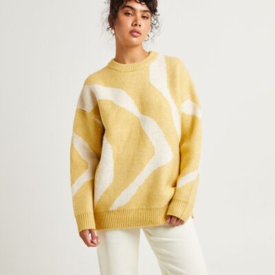 Hot SUBTITLED Charli Chunky Swirl Knit Jumper