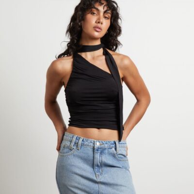 Best ALICE IN THE EVE Rowan Slinky Chocker Top In Black