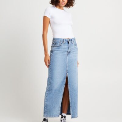 Clearance  LEVIS Ankle Column Denim Maxi Skirt Please Hold