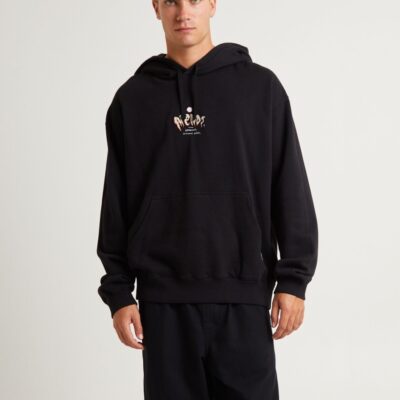 Wholesale AFENDS Enjoyment Recycled Pull On Hoodie Black