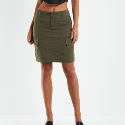 Wholesale NEON HART Tibby Utility Skirt Khaki