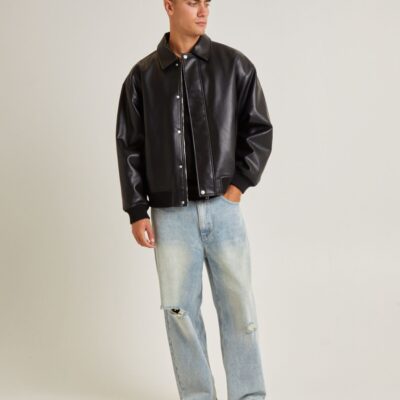 Online BLACK NOISE WHITE RAIN Seidler Bomber Jacket Black