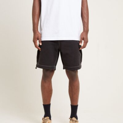 Wholesale SPENCER PROJECT Surplus Canvas Cargo Shorts Black