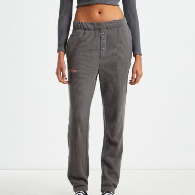 Hot AFENDS Recycled Waffle Track Pants Steel Grey