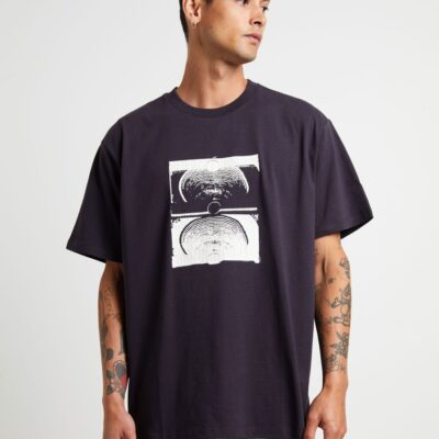 Clearance  FORMER Cracked Crux Short Sleeve T-Shirt In Navy