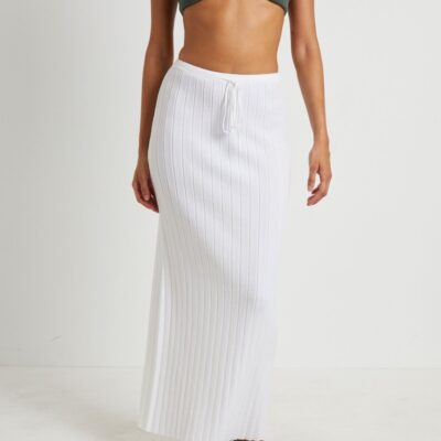 Online SUBTITLED Keta Knit Maxi Skirt In White